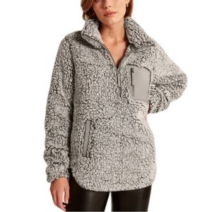 Abercrombie Sherpa Elevated Trim Half Zip